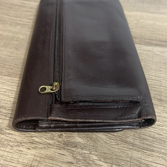 Vintage Coach brown leather trifold wallet - Picture 7 of 17